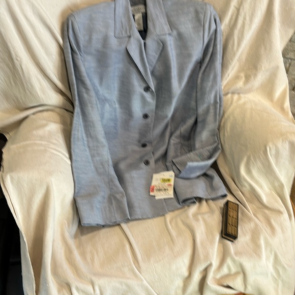 NWT Elizabeth by Liz Claiborne Graphic Blues Jacket - Picture 1 of 4